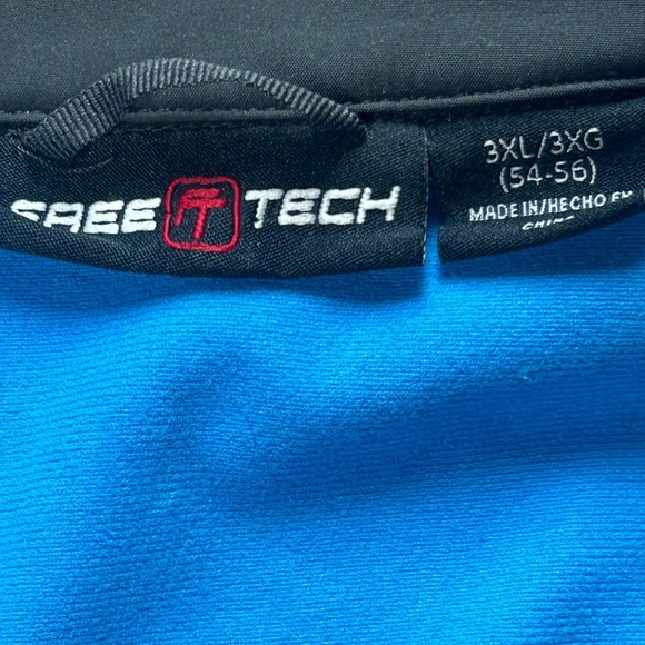 Free Tech Men's Softshell Lightweight Mock Zip Up Jacket Size 3XL - Picture 7 of 8